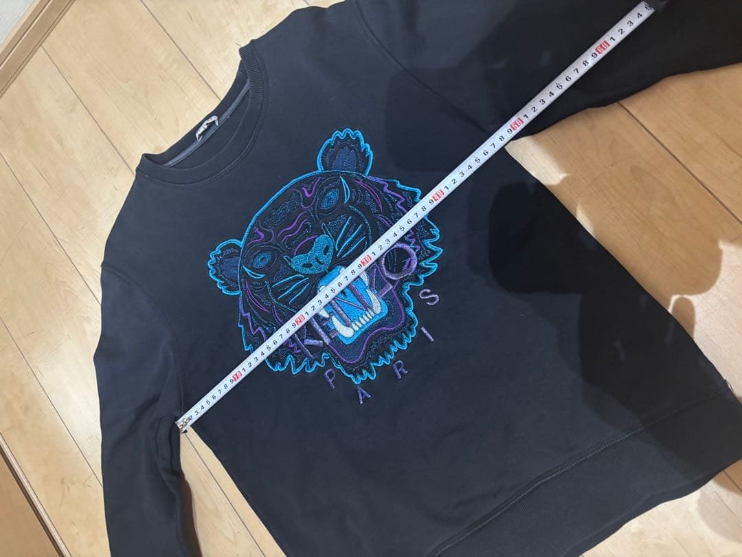 KENZO トラ刺繍 ブラック スウェット M