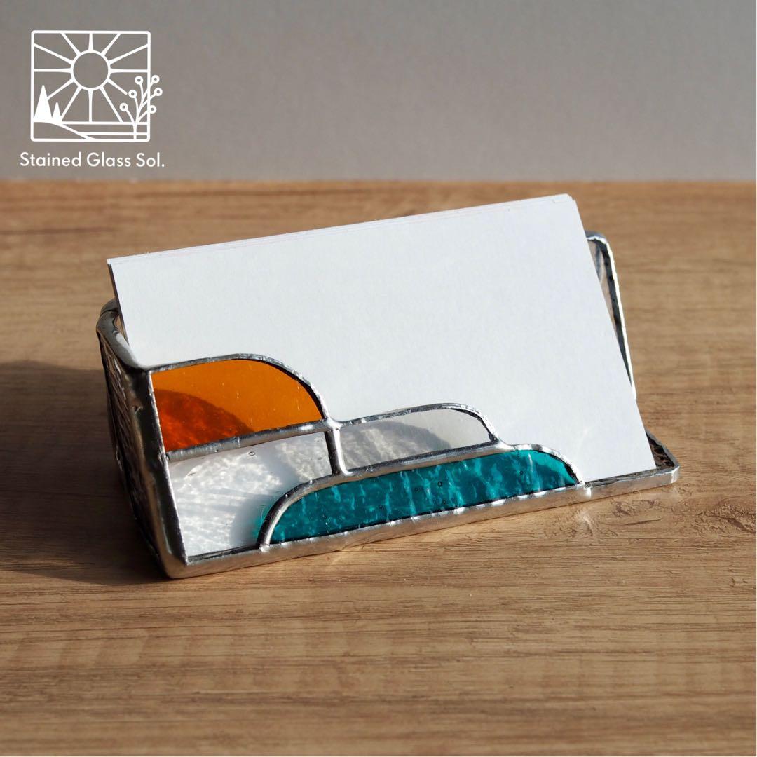 ※そらそらページ ステンドグラス製カードスタンド／フォトフレーム