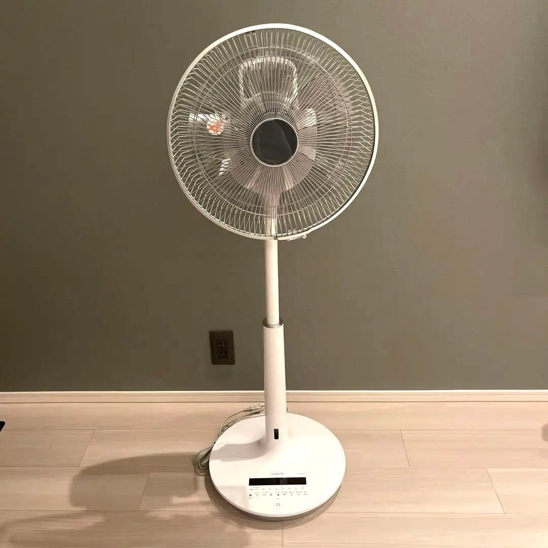 日立　DCモーター扇風機　リモコンあり　ホワイト　HEF-DC6000