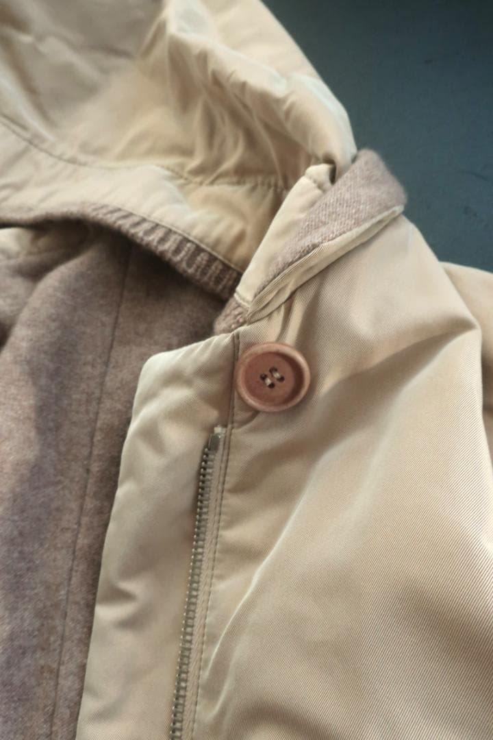 値下BRUNELLO CUCINELLIフード付モッズコート裏地カシミア M～L