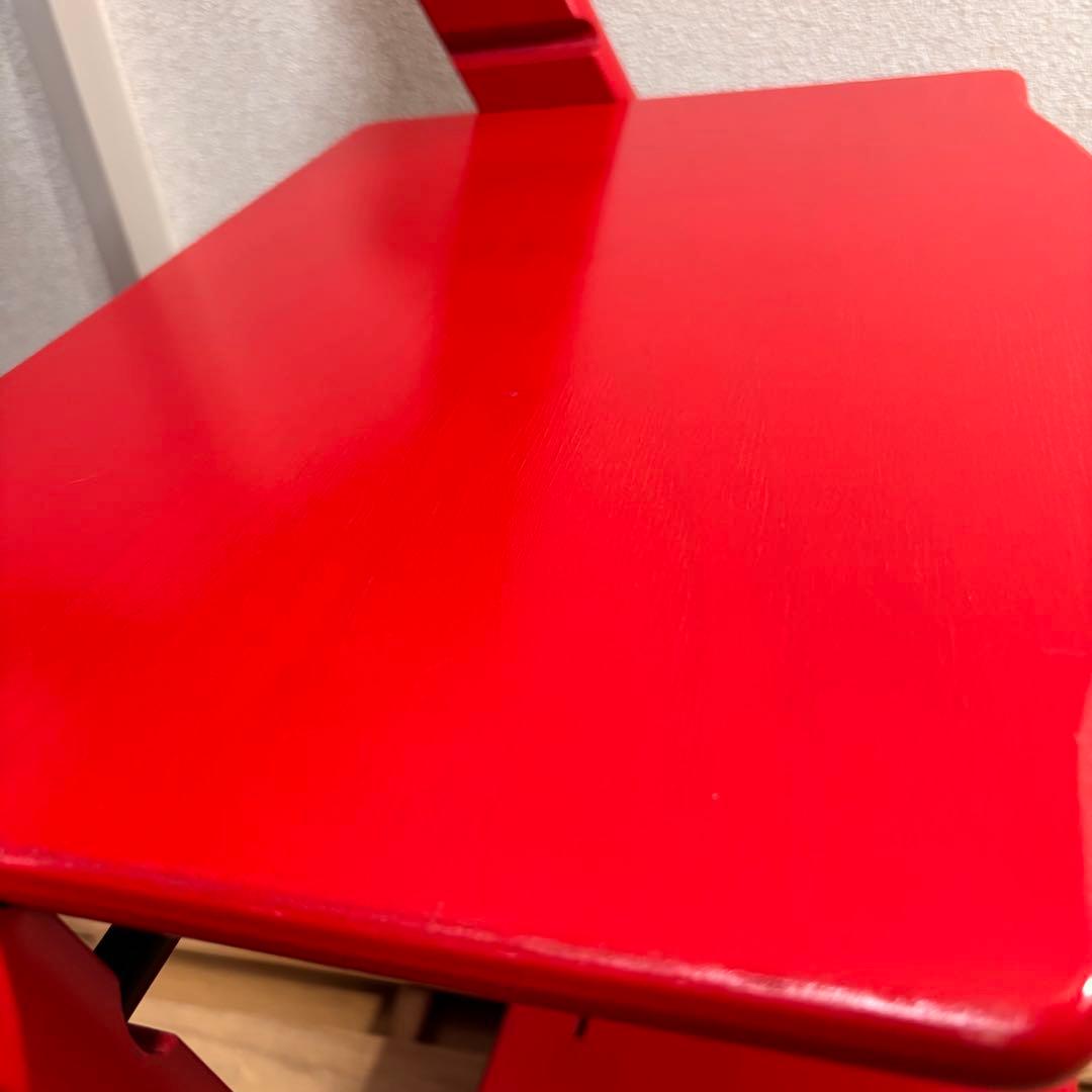 ストッケ トリップトラップ ベビーチェア レッド シリアル3 ハイチェア 椅子②