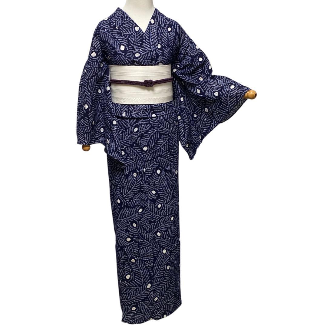 【専用です】 孔雀の羽根 絞り浴衣 有松絞り浴衣 yukata