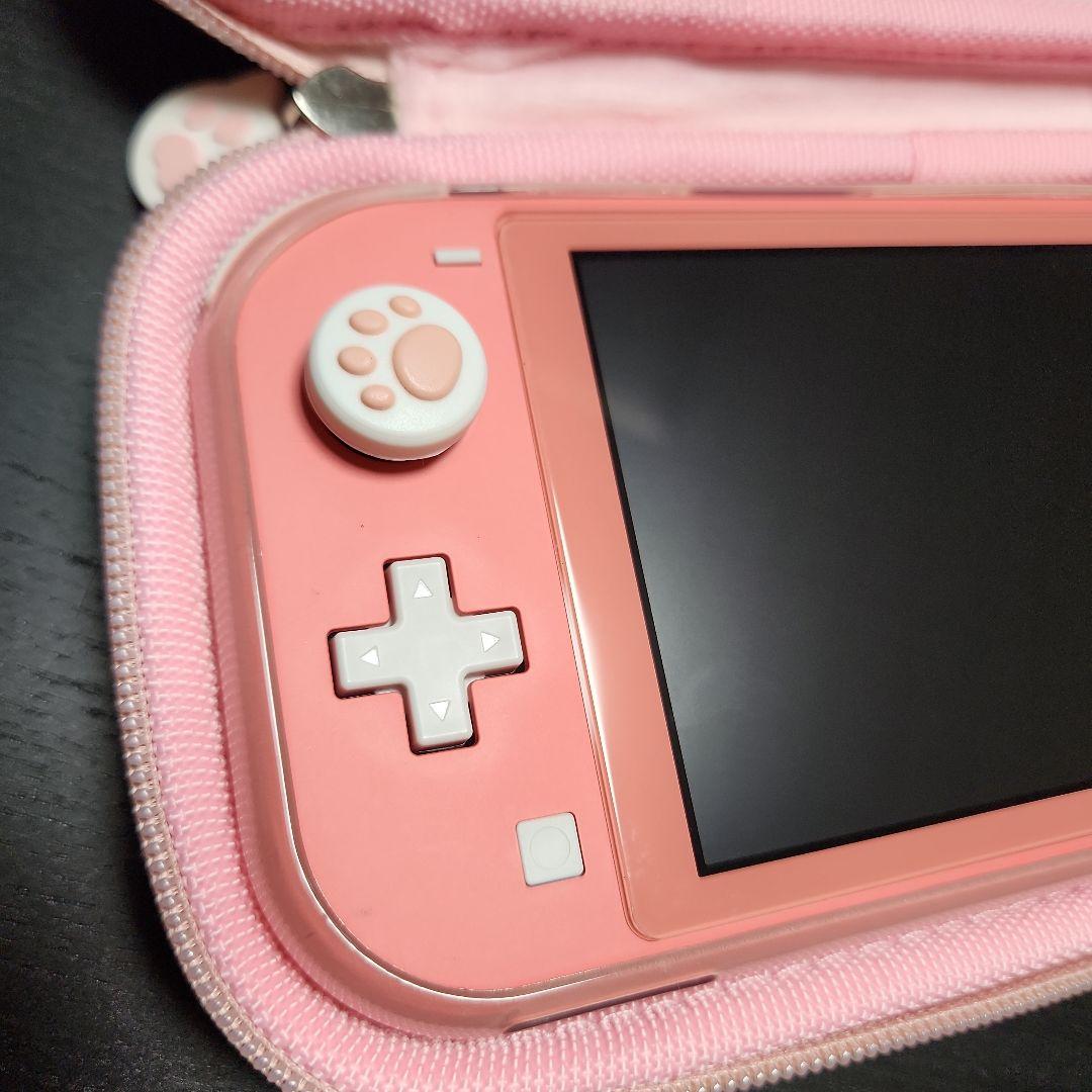 Switchライト ケース カバー付き コーラルピンク