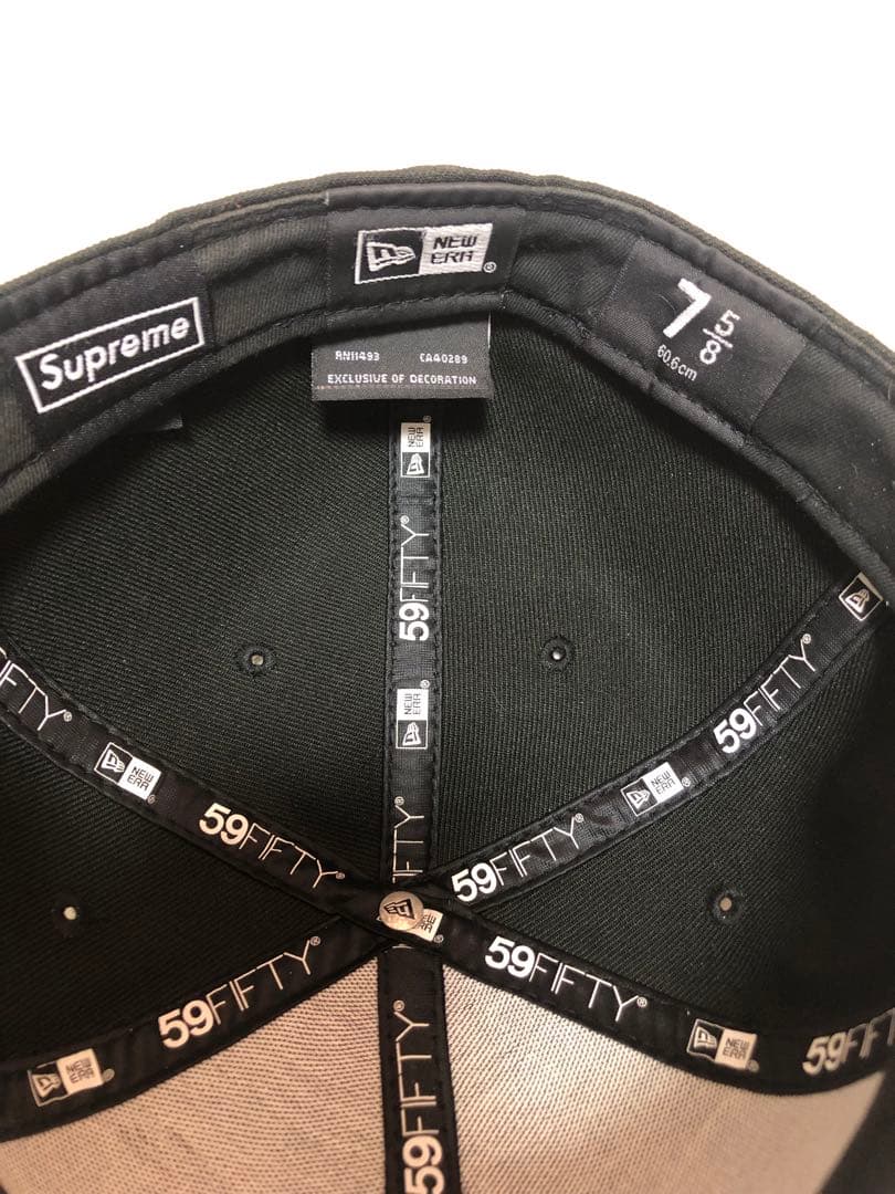 j*a様 supreme new era Sロゴツノ　キャップ