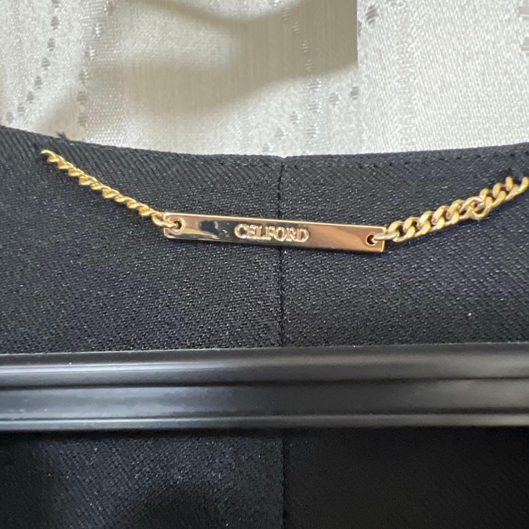 お値下げしました！新品未使用　CELFORD パールベスト　ジレ　ブラック