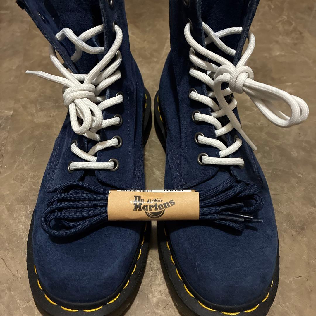 ドクターマーチン　ネイビー スエード ハイカットブーツ　uk5 紐付き
