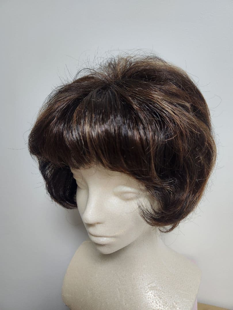 ★KNT★総手縫いウイッグ★ピンなし被るだけ