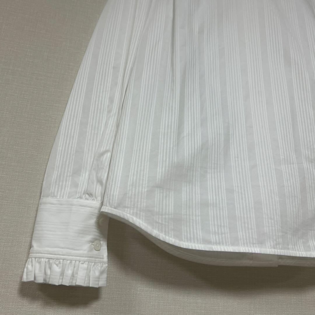 美品2025AW ヴィヴィアンウエストウッド ORBジャガードフリルボウシャツ