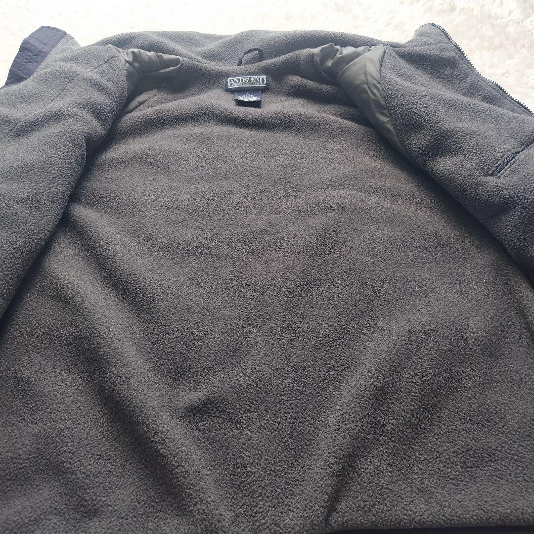 美品 LAND'S END スコール ジャケット ネイビー L 90s 短丈