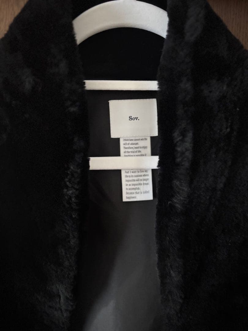 DOUBLE STANDARD CLOTHING Black ファーベスト