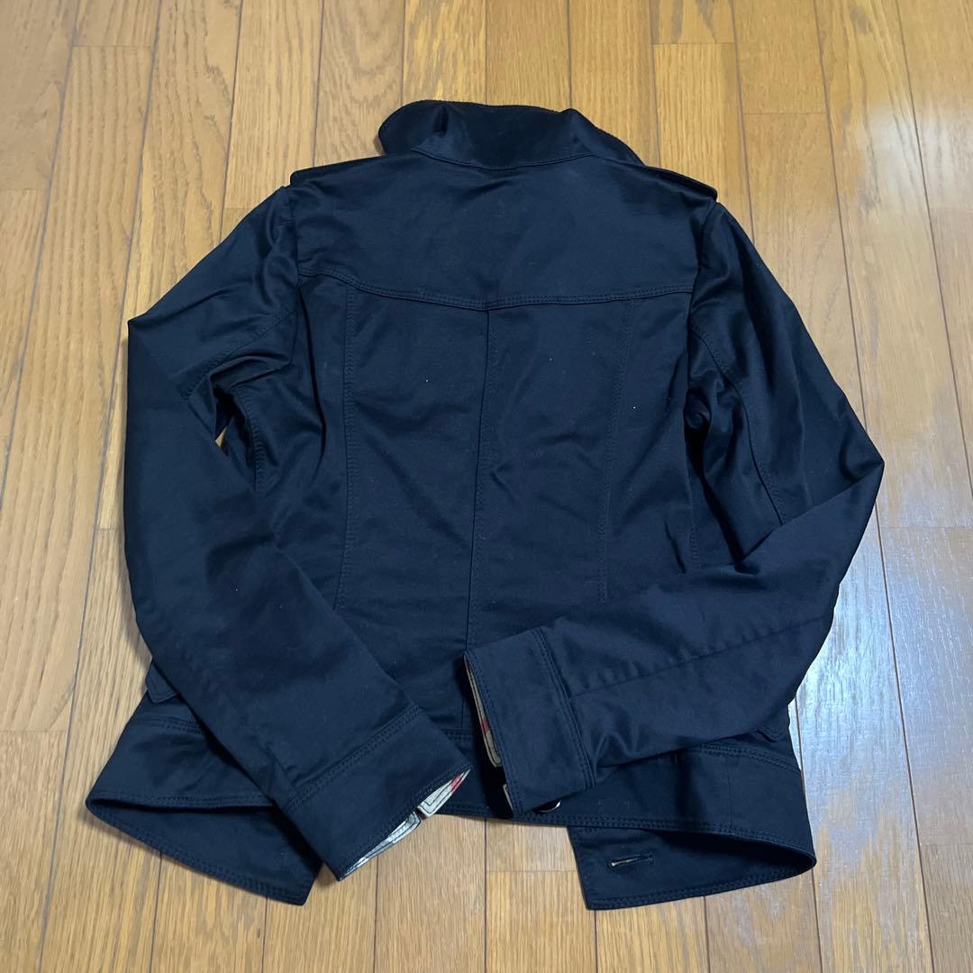 バーバリーロンドン　ジャケット　ブラック×チェック38