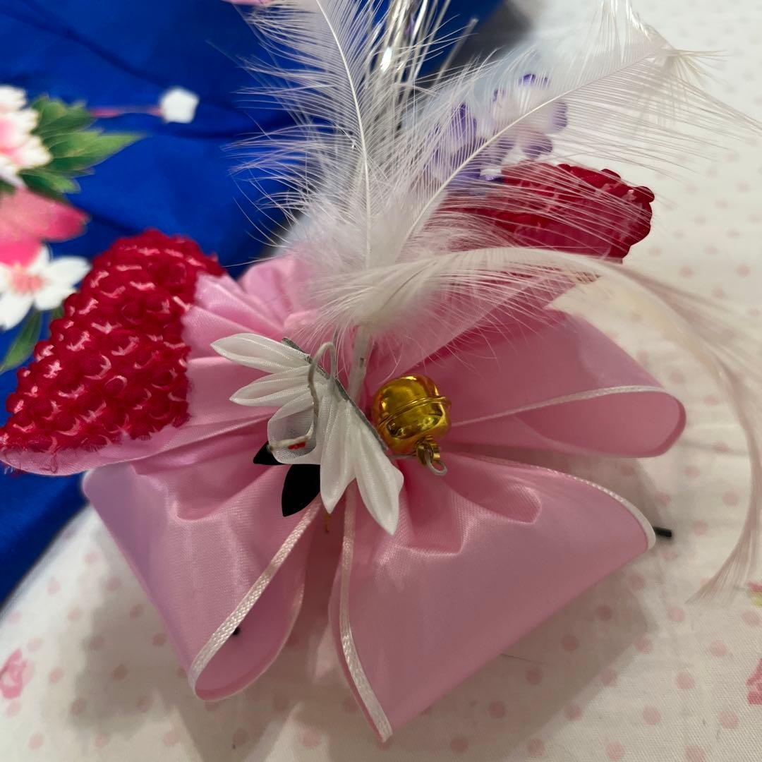 【マリン】★女の子3歳　七五三正絹お着物被布セット