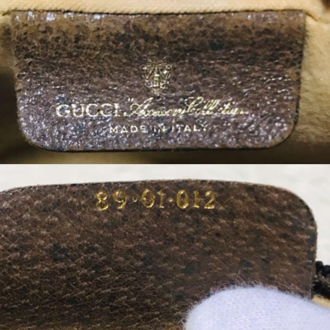 【美品】グッチ クラッチバッグ シェリーライン GG PVC インターロッキング