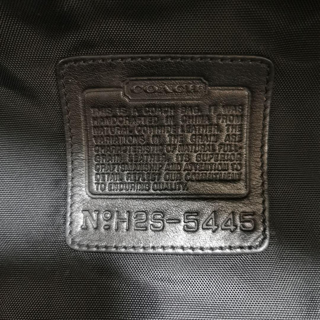 コーチ オールレザー 大容量 ボストンバッグ 南京錠 キー付き ブラック 黒