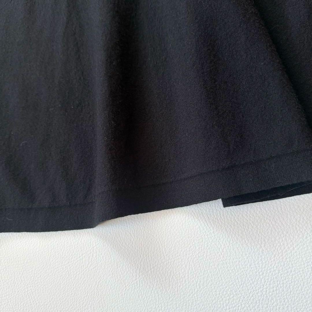 9.4万円✨ドゥロワー　16Gリブニットロングワンピース　バルーンスリーブ　黒