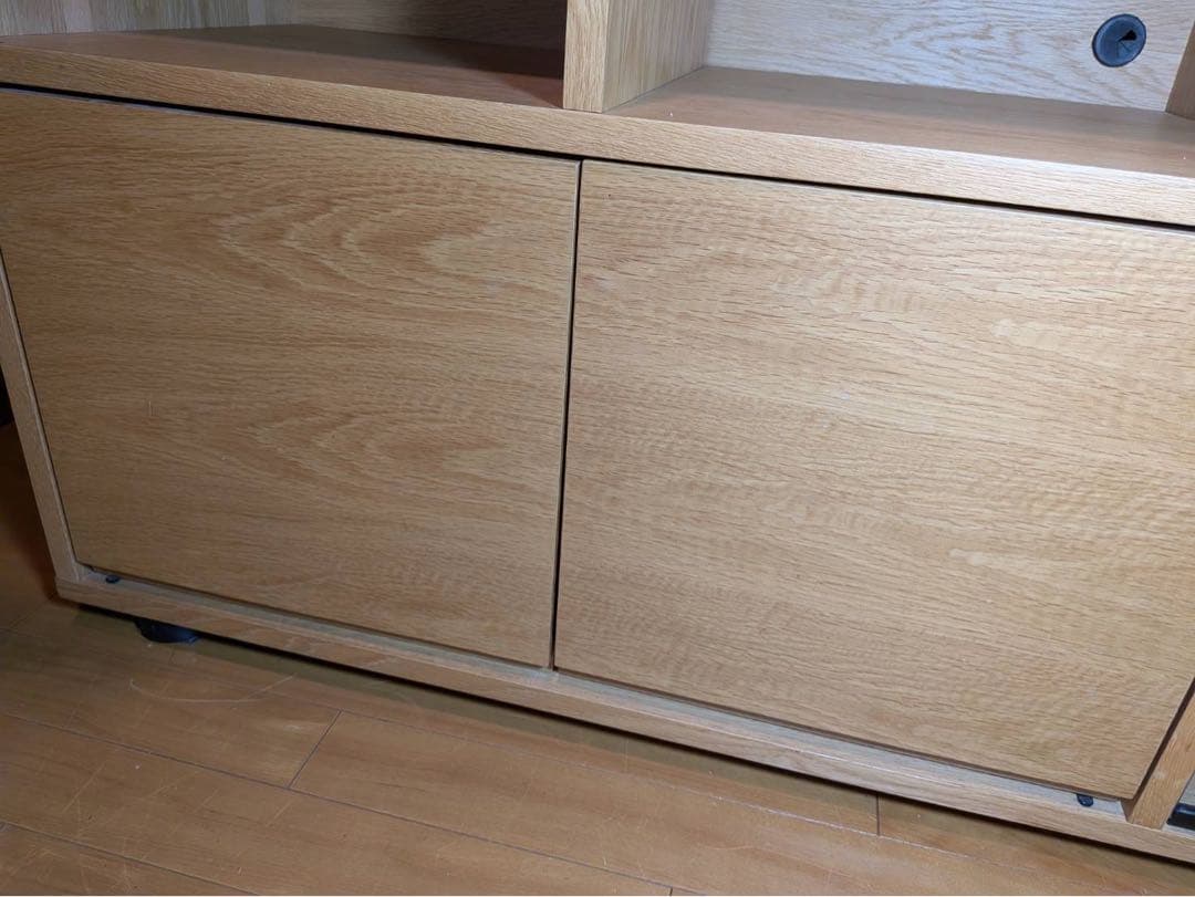 ■送料込■無印良品 スタッキングキャビネット Dセット オーク 棚 TV台 収納