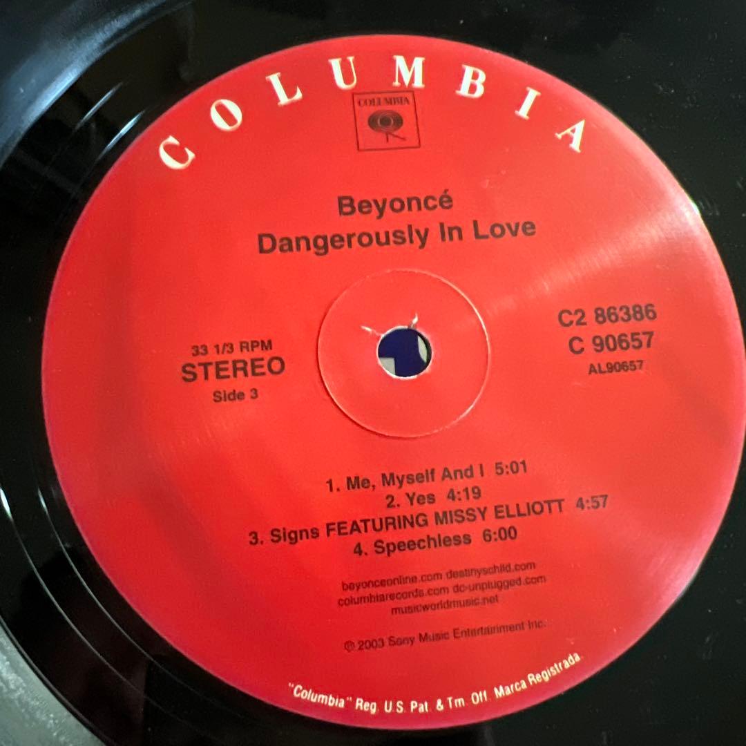 Beyonce 2LP US盤 美品 dangerously in love