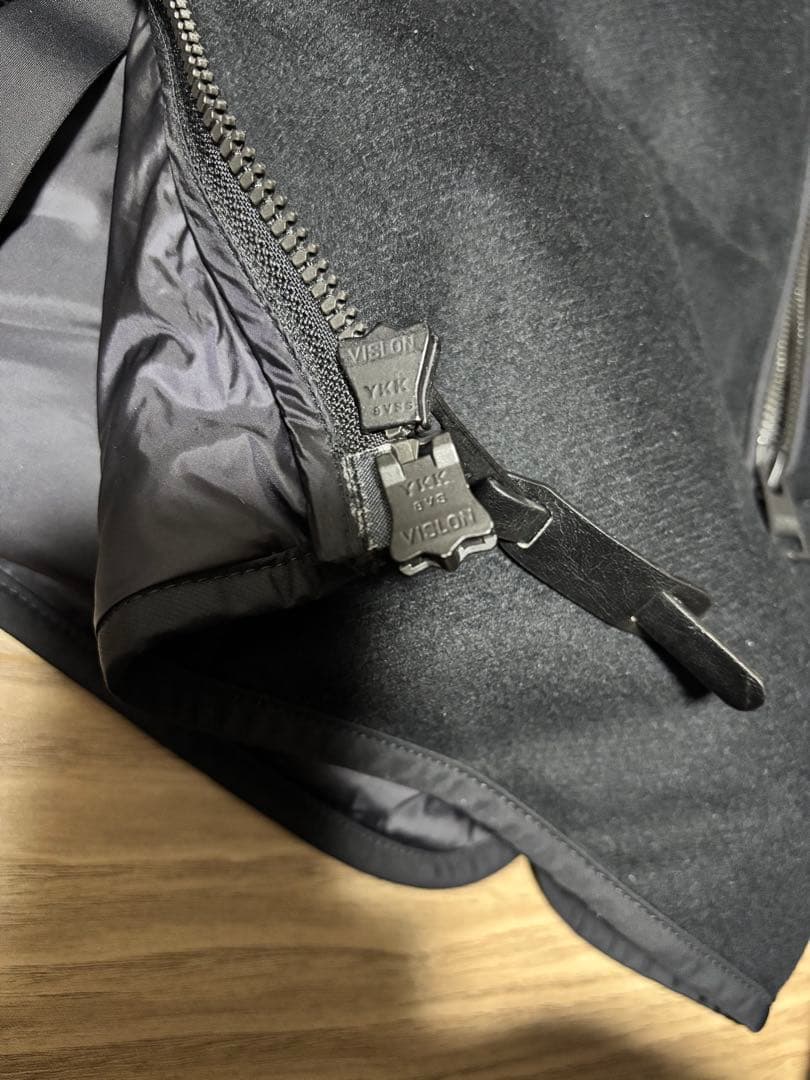 定価99000円　DUNO PALM ウールナイロン フーデッドダウンジャケット