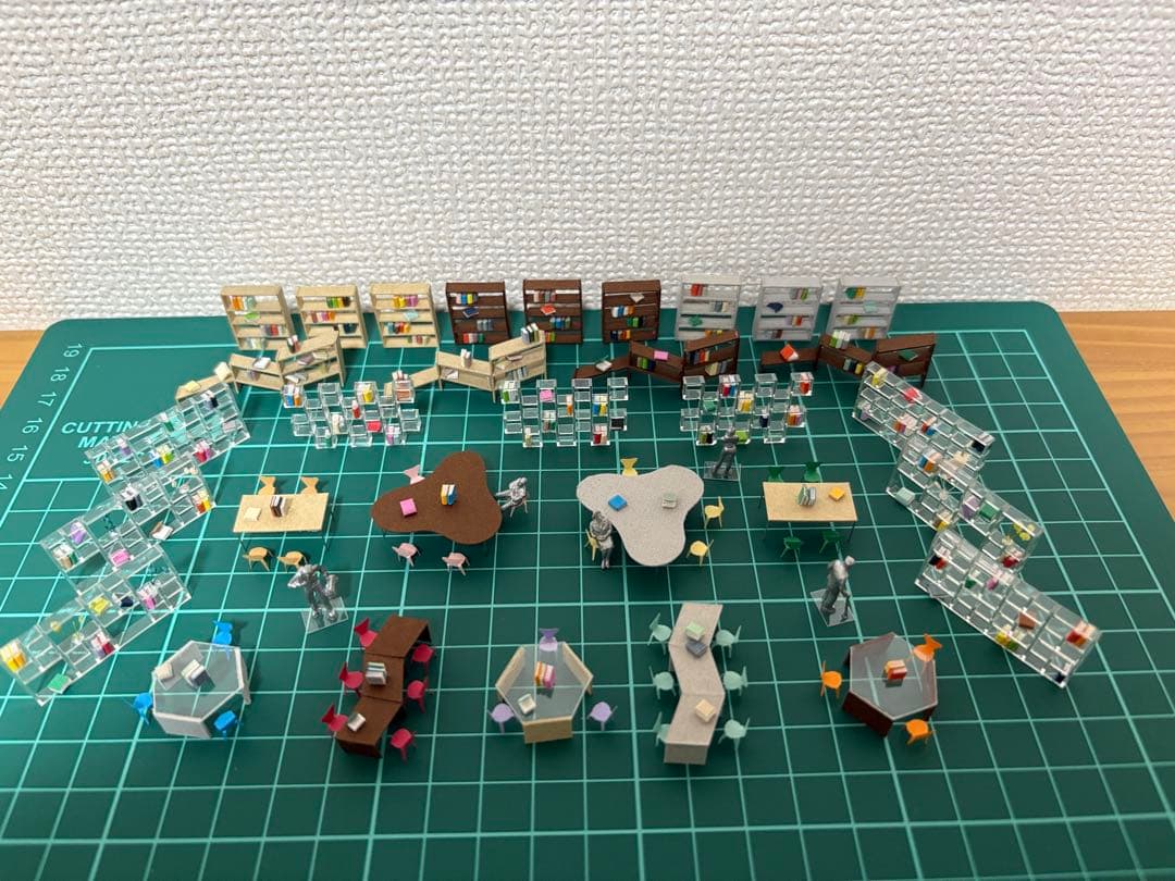 建築模型添景 1/100スタディスペースセット