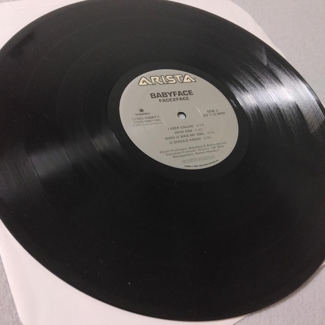 美品 babyface face2face 2LP レコード R&B　vinyl