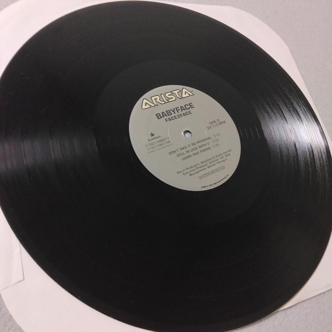 美品 babyface face2face 2LP レコード R&B　vinyl