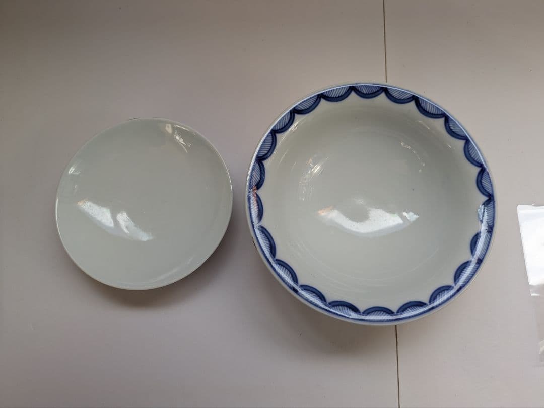 古伊万里、『染錦草花紋蓋物』、6客、銘「吉祥」有、箱無