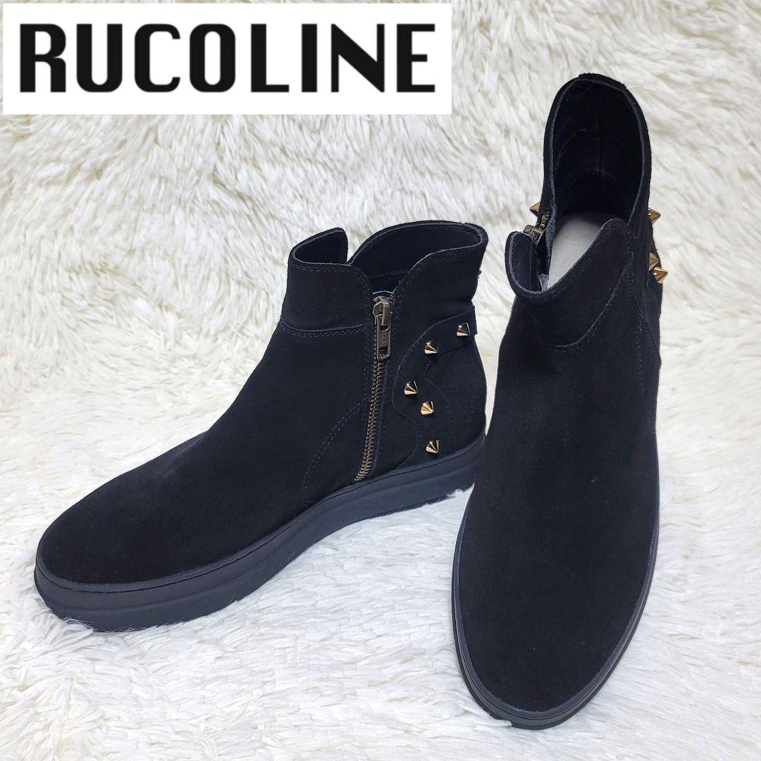 未使用✨ルコライン インヒール スニーカー ブーツ スタッズ サイドジップ 厚底