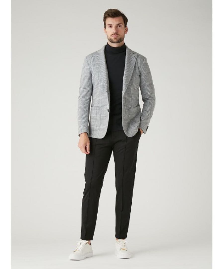 AOURE 23AW MALPENSA カルゼポンチ パンツ S 黒 スラックス