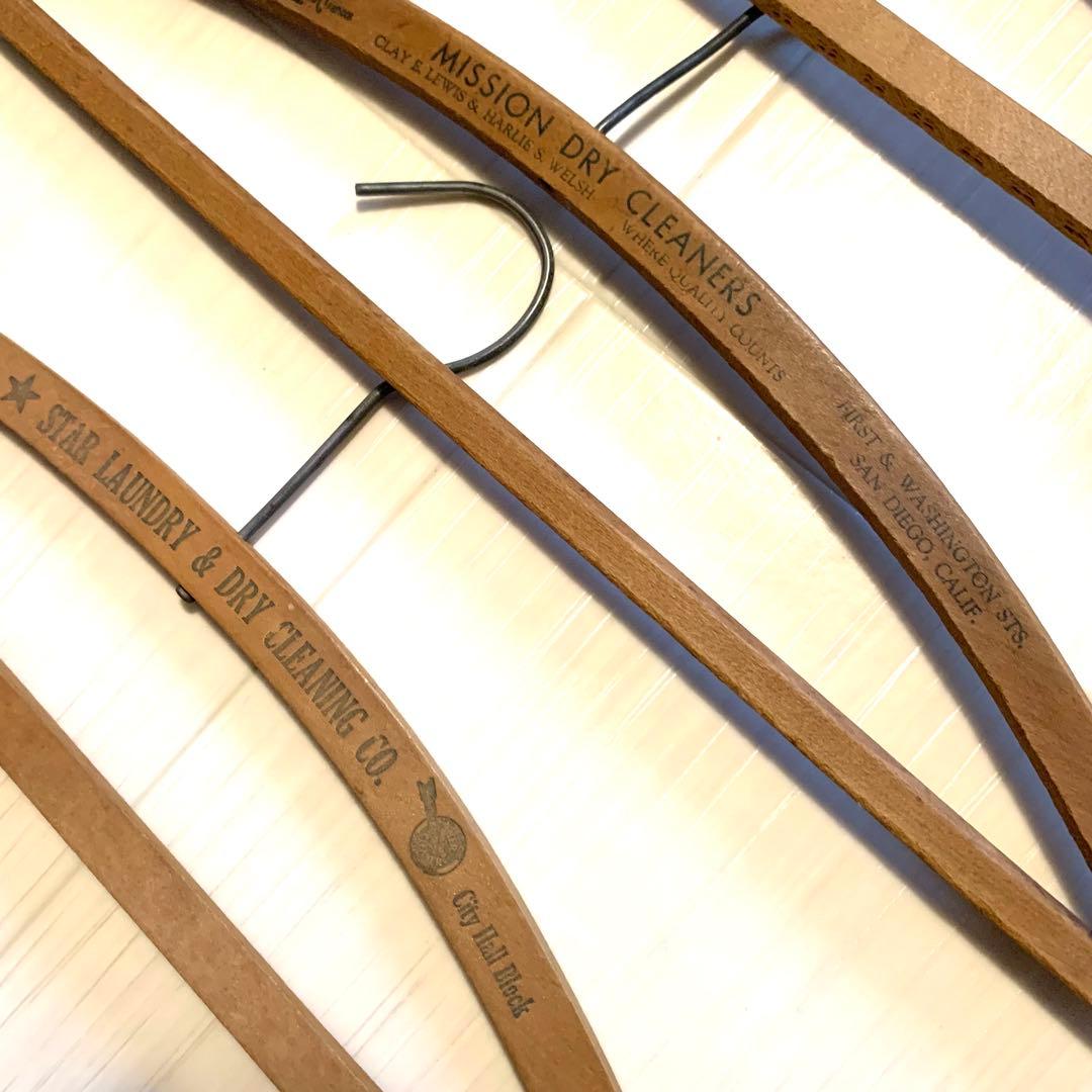 ヴィンテージ U.S.A.木製ウッドハンガー15本セット wood hanger