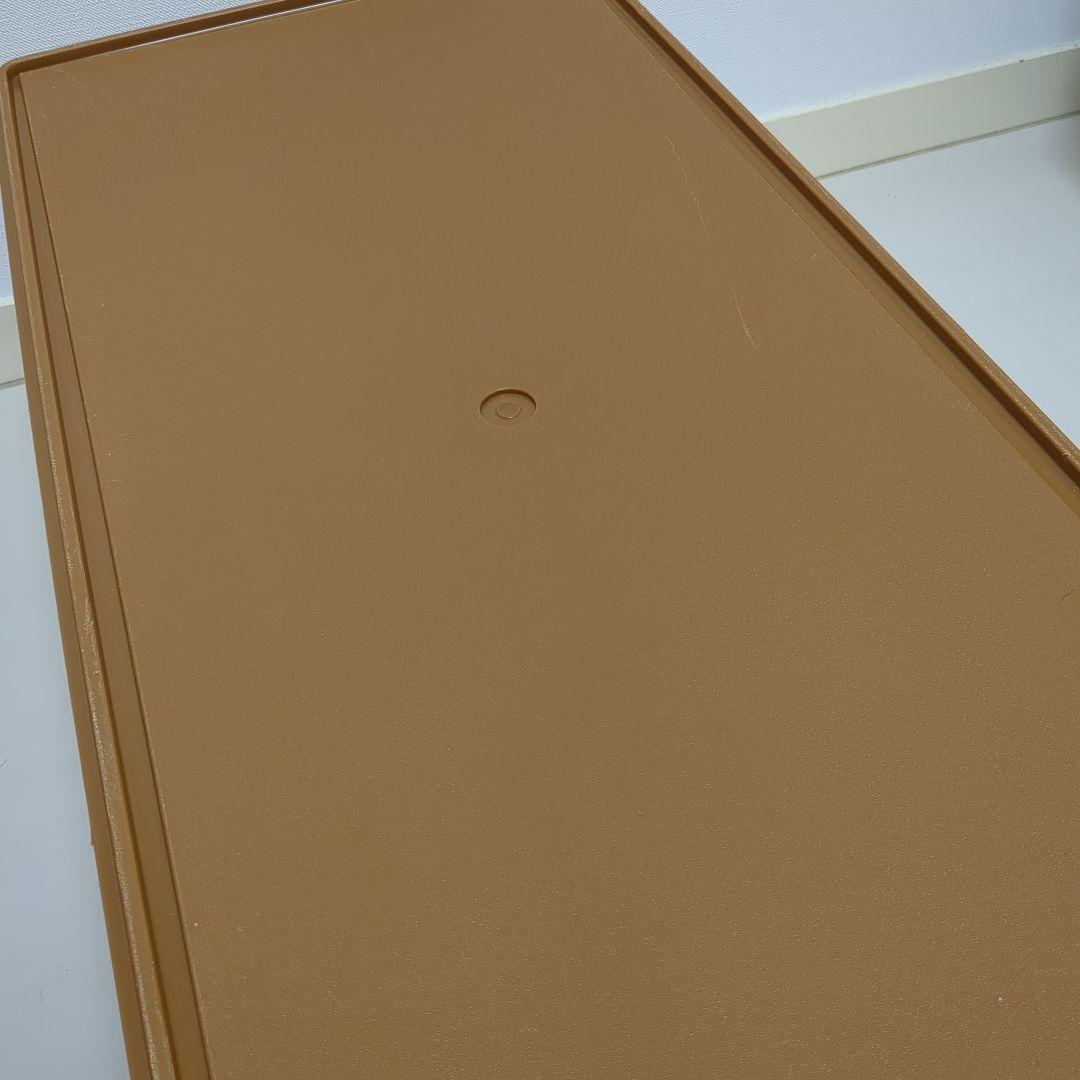 【4個セット】タッパーウェア　ロングスーパーケース　ブラウン　人気色