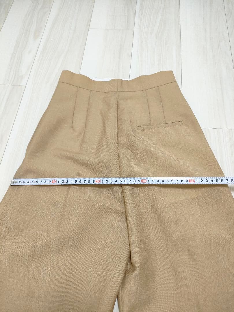 美品☆　セリーヌ　CELINE ハイウエストパンツ　ベージュ