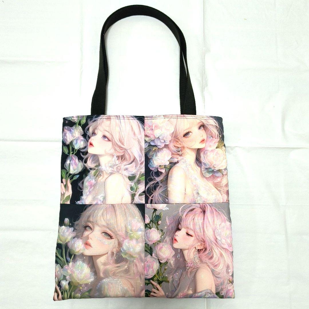 cancan様】ハンドメイドオーダー★女の子★大容量トートバッグ&フリル巾着6点