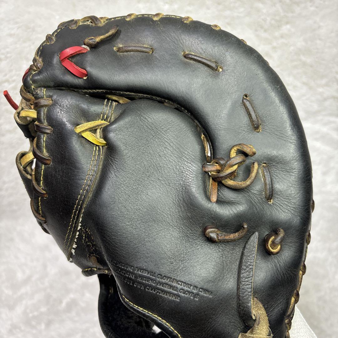 ミズノプロ 硬式用ファーストミット　一般用　左投げ　ブラック　旧ロゴ