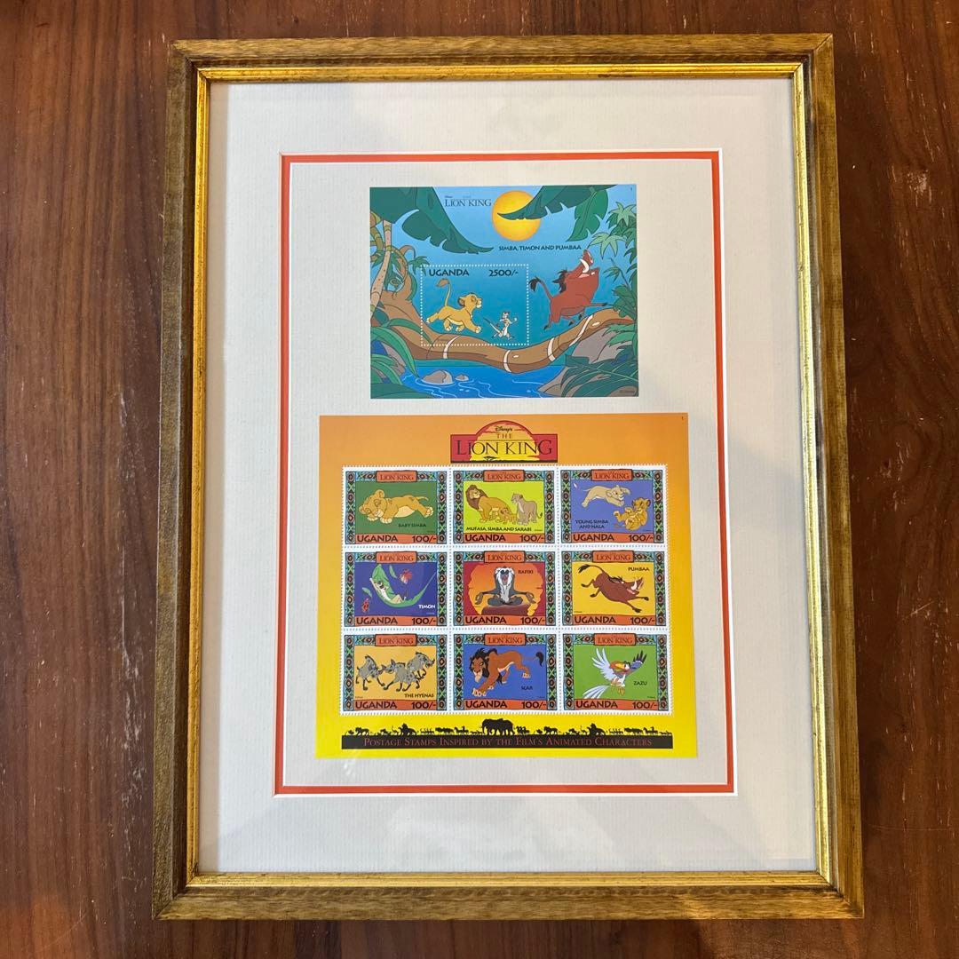 ライオン・キング スタンプ フレームアート