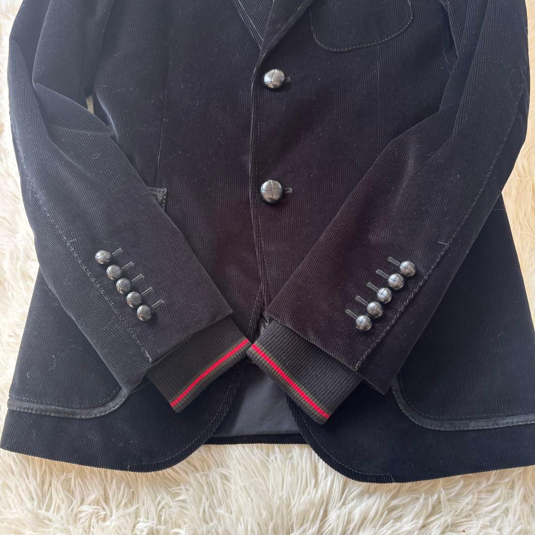美品グッチGUCCIコーデュロイ テーラードジャケット ブルゾン付シェリーライン