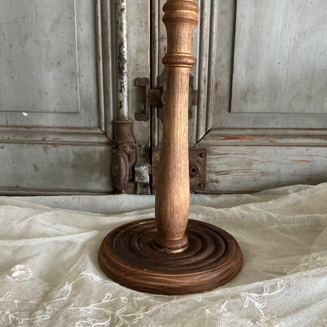 フランスアンティーク　卓上　ハンガー　ディスプレイスタンド　木製　トルソー　台座