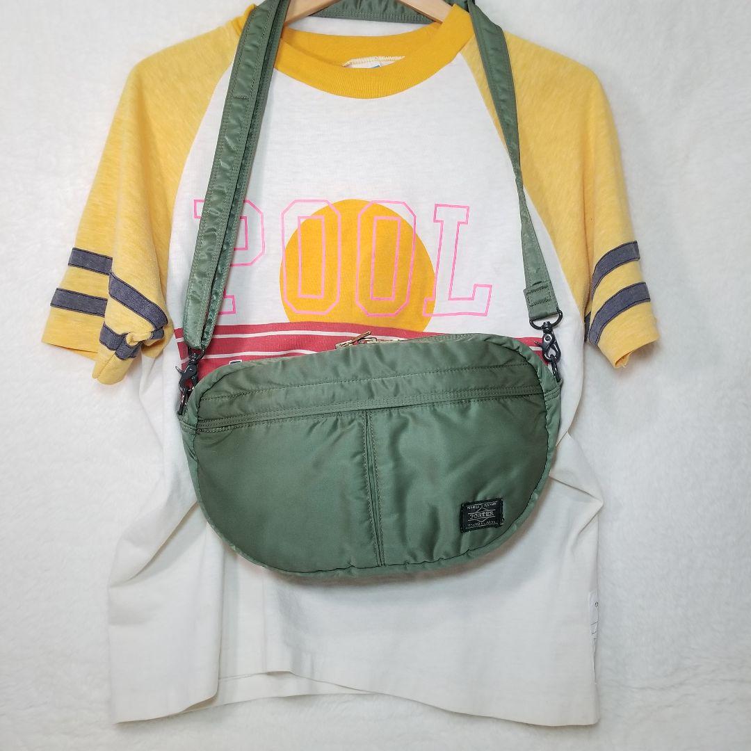美品　最初期　PORTER タンカー ショルダーバッグ ハーフムーン カーキ