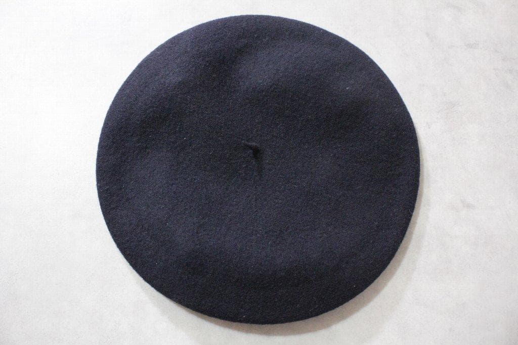 BORSALINO★新品2万円 ボルサリーノ ネイビーウールベレー帽 59センチ