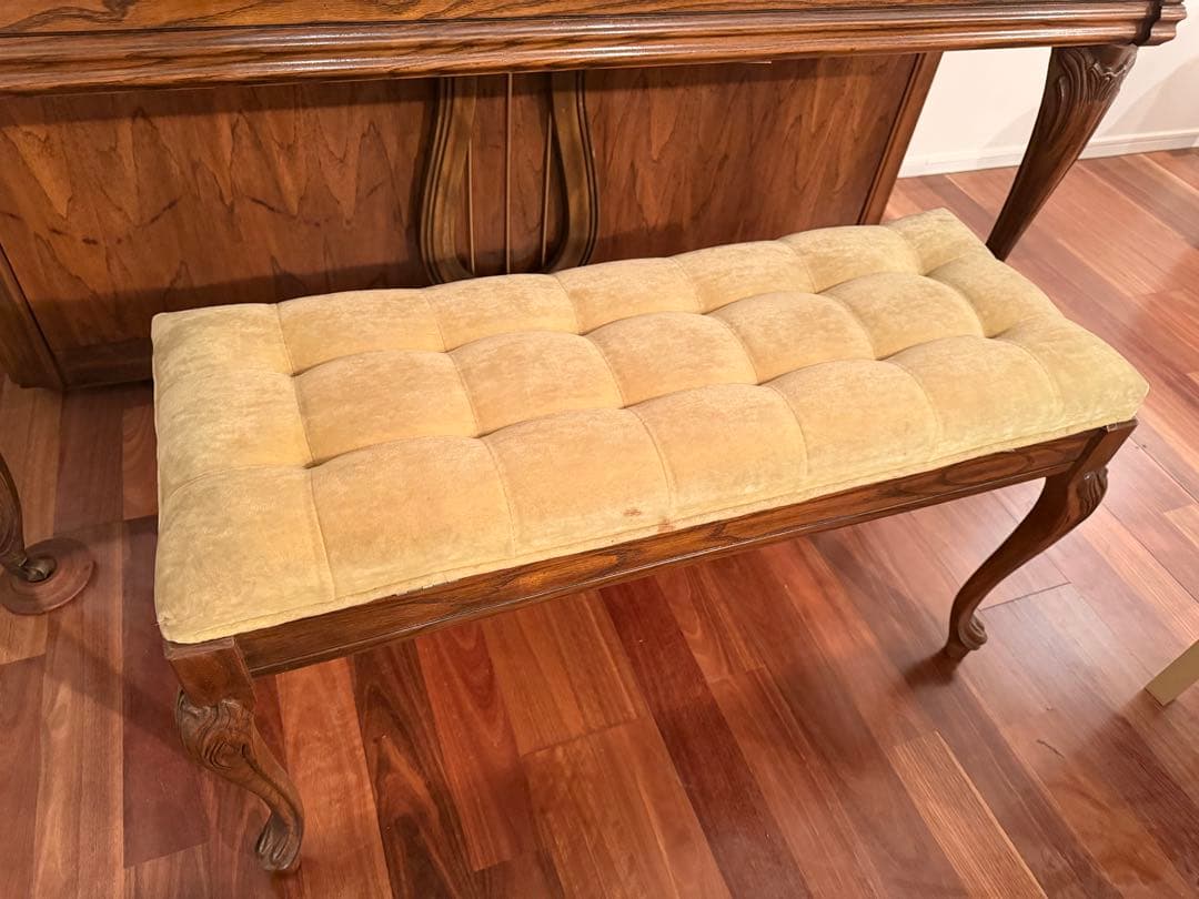 希少　kimball アップライトピアノ ウッド仕上げ　アンティーク　猫脚