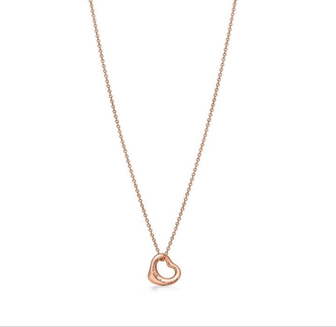 ティファニー ネックレス ダイヤモンド ローズゴールド　18K