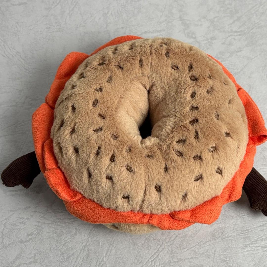 新品　ジェリーキャット べーグル　パン　ベーグルサンド　ぬいぐるみ　袋付き