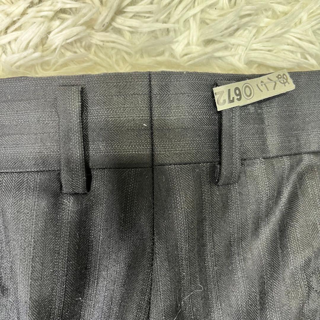 高級美品✨バーバリー　セットアップスーツ　ブラック　ストライプ　2B