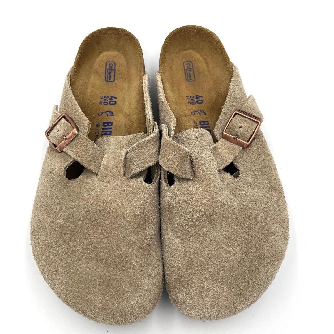 美品40BIRKENSTOCK ボストン トープ サンダルレギュラー幅