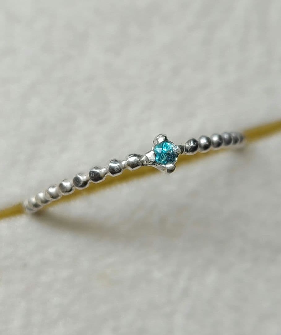 ★ブラジルバターリャパライバトルマリンリングSV925★