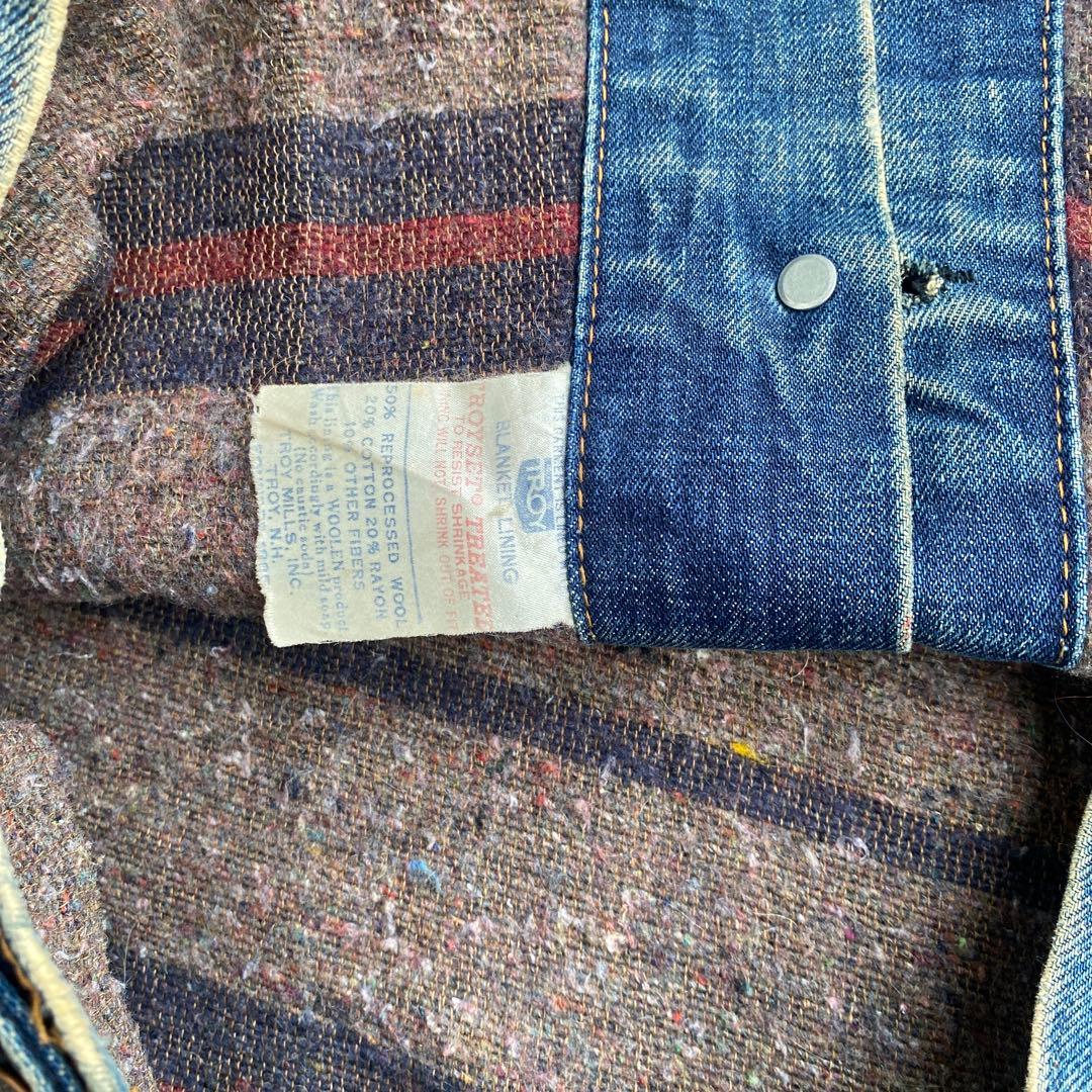 60s~70s Levi's70505 bigE ブランケット ケアタグ 40