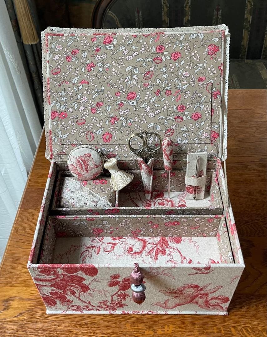 カルトナージュ裁縫箱(大)