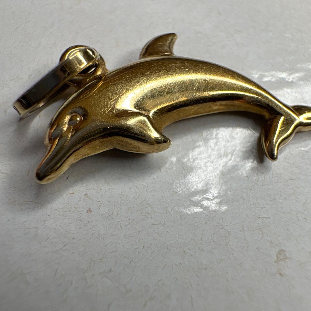 イルカチャーム K18