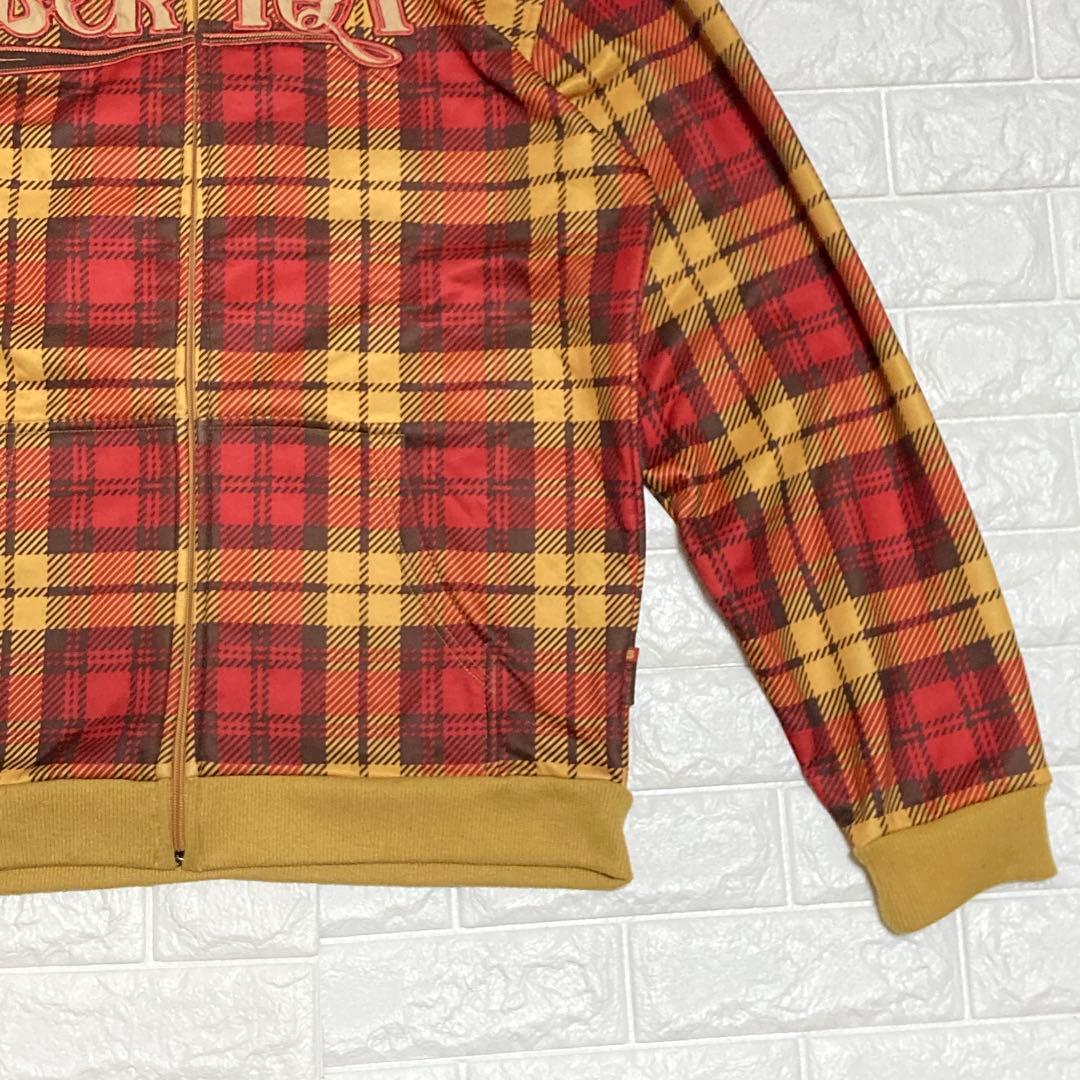 Burton フード付き スノーボードウエア 撥水パーカー チェック柄 Ｌサイズ