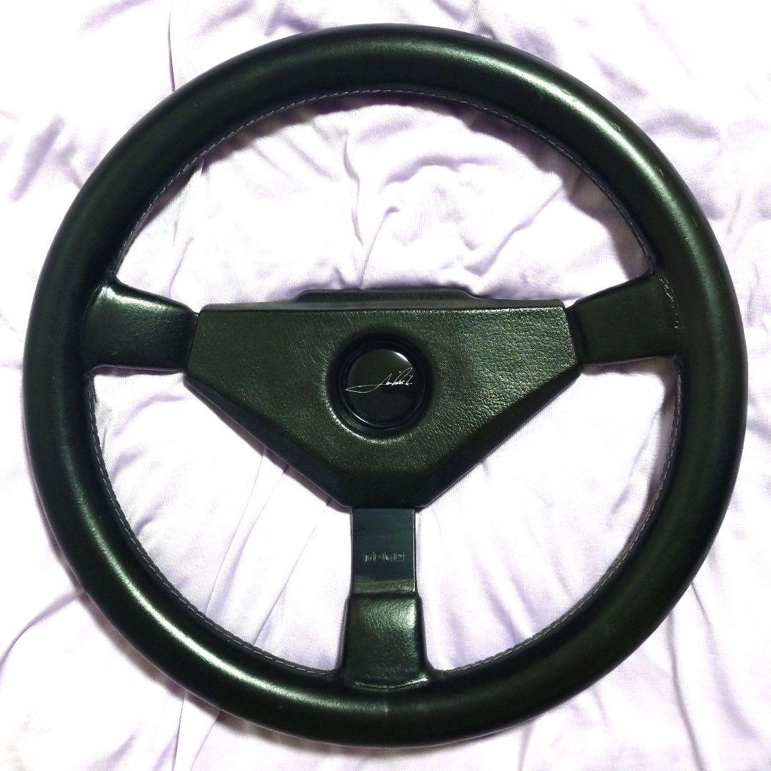 【MOMOステアリング】マリオ・アンドレッティモデル (ホーンボタン&パッド付)