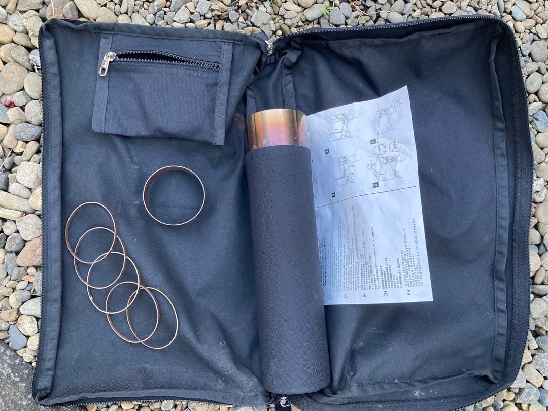 3F UL GEAR 軽量 折りたたみ 薪ストーブ ガラス扉付き 持ち出し楽